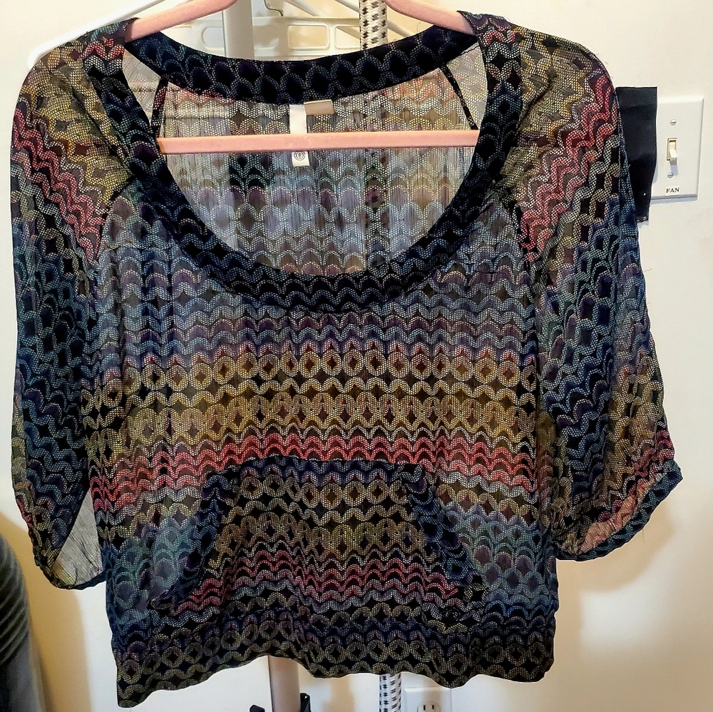 Women's sheer element shirt